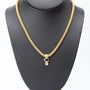 Gouden collier met een hanger met saffier en briljant (Fope)
