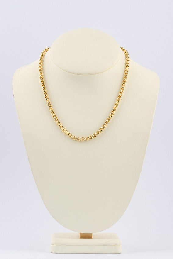 Gold jasseron necklace
