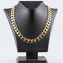 Gold link necklace
