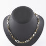 White/yellow gold link necklace