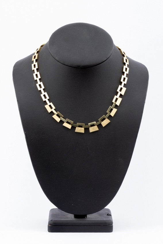 Gouden schakel collier