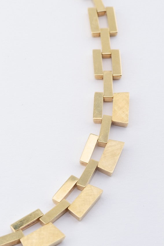 Gouden schakel collier