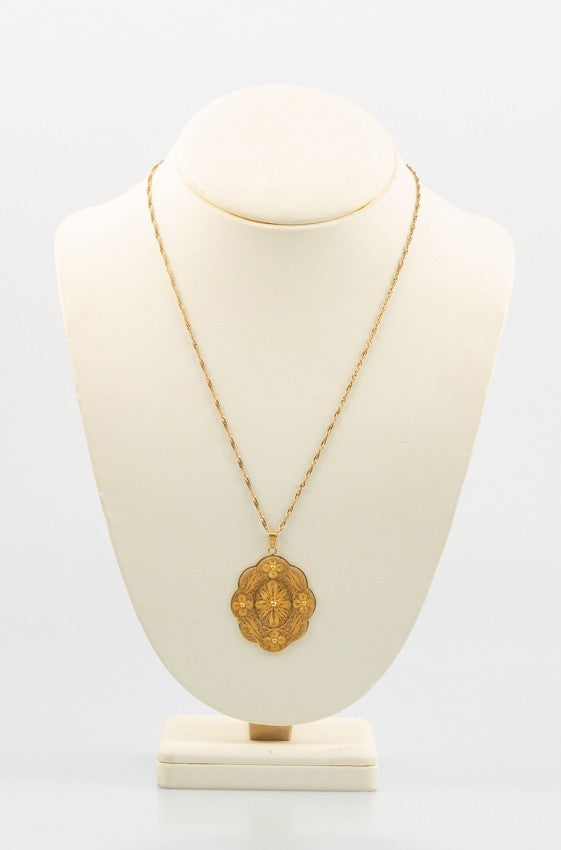 Gouden filigrain hanger