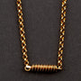 Antiek 14 krt. gouden jasseron collier