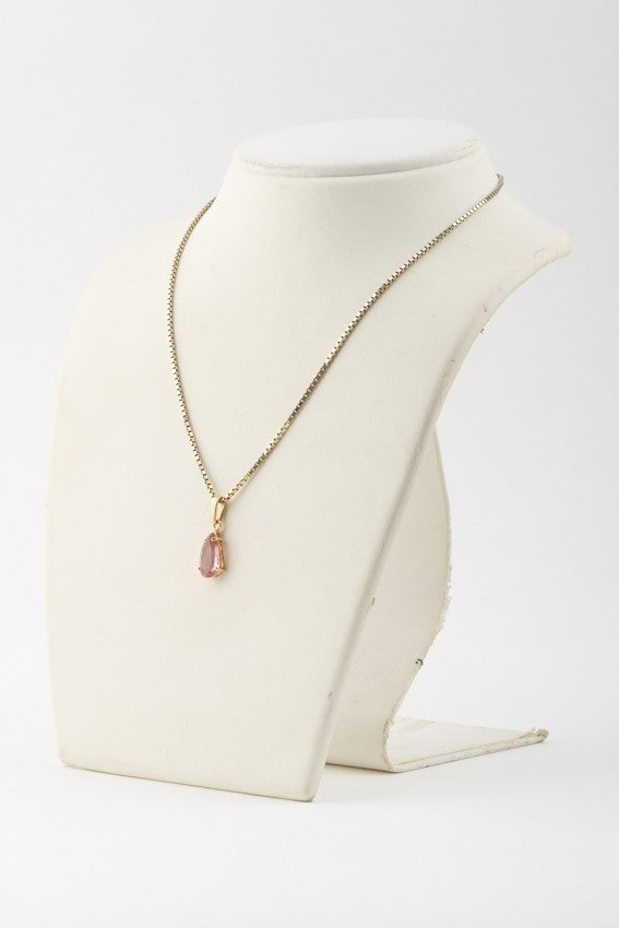 Gouden hanger met toermalijn