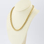 Gouden gevlochten collier