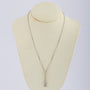 Antique white/yellow gold Art Deco pendant on a white gold necklace