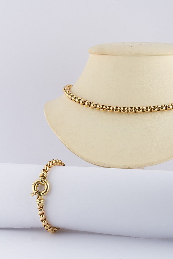 Gouden jasseron collier