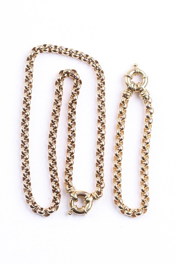 Gouden jasseron collier