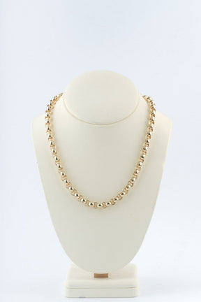 Wit/geel gouden jasseron collier