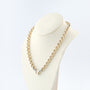 Wit/geel gouden jasseron collier
