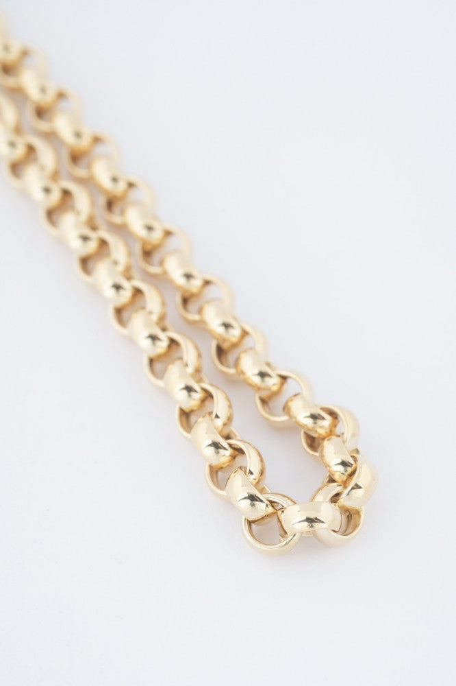 Wit/geel gouden jasseron collier