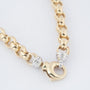 Wit/geel gouden jasseron collier