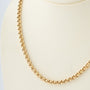 Gold link necklace