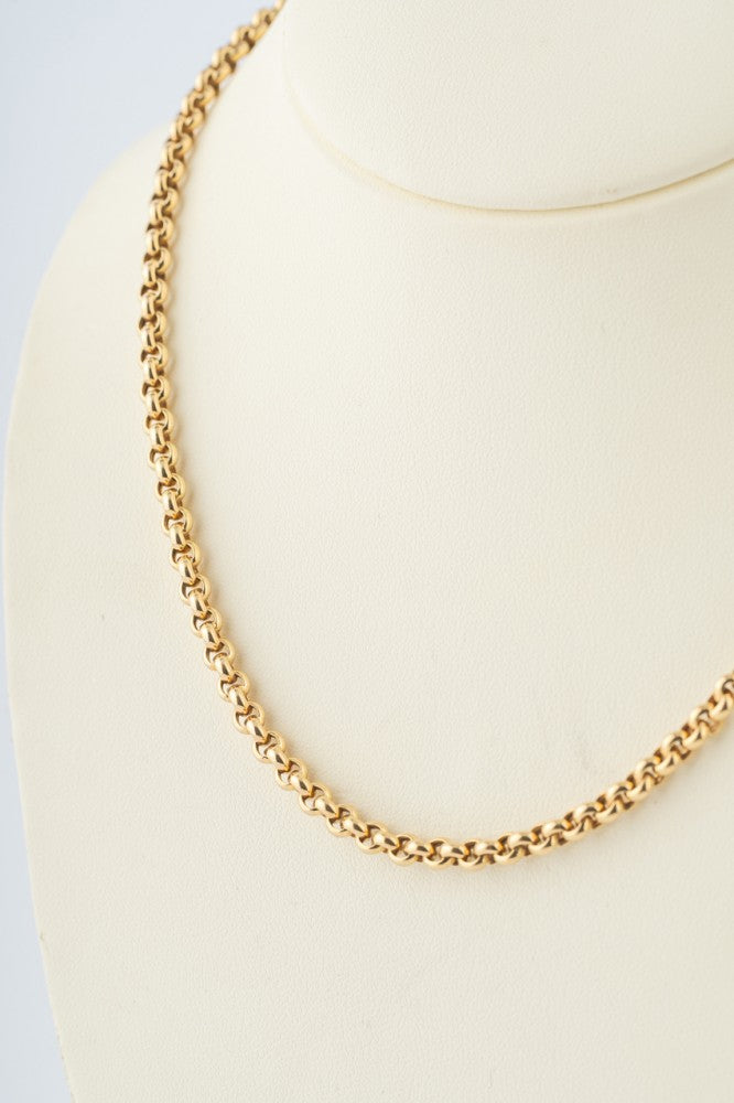 Gold link necklace