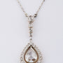 Hanger met roos geslepen diamanten