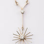 Wit gouden ster hanger met briljant