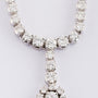 White gold necklace with diamonds