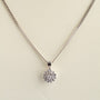 White gold entourage pendant with diamonds