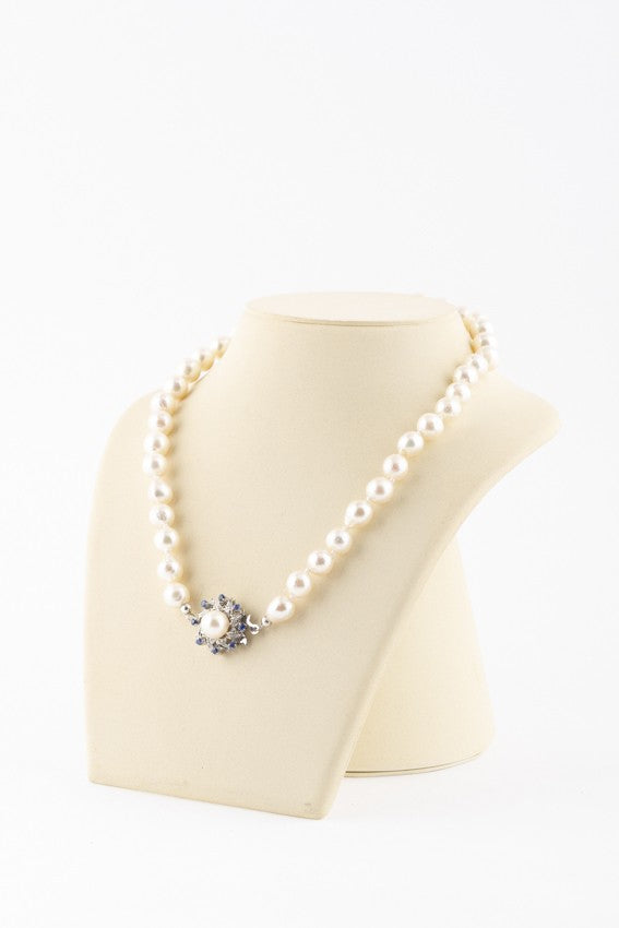 Barok cultivé parel collier