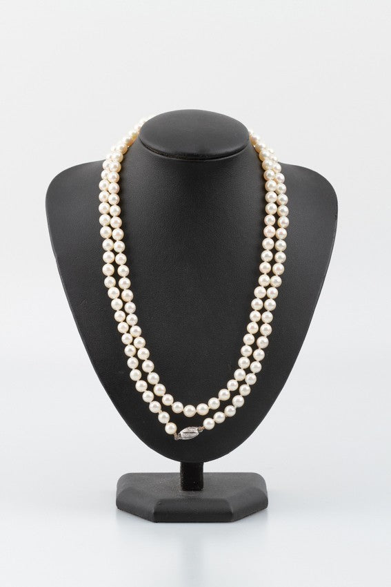 Lang cultivé parel collier