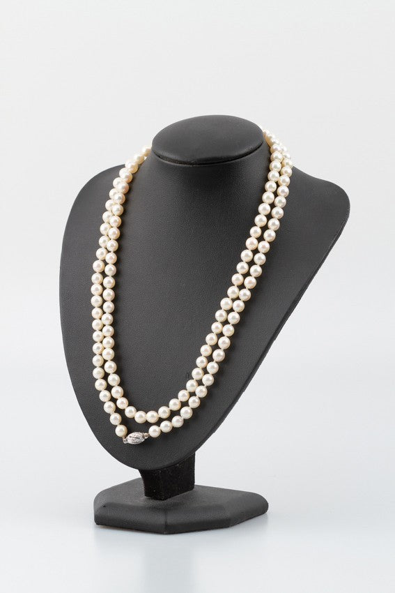 Lang cultivé parel collier