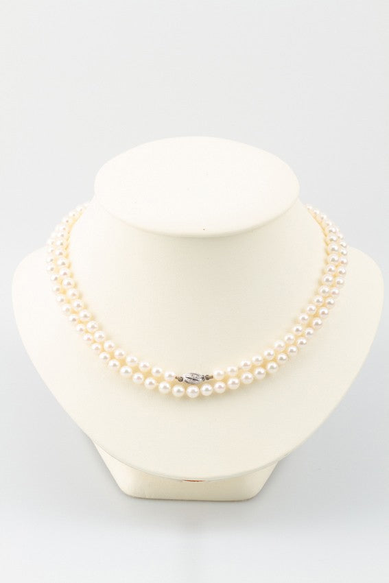 Lang cultivé parel collier