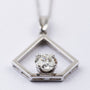 White gold pendant with a brilliant