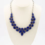 Zilveren collier met lapis lazuli