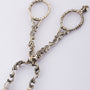 Antique silver diaper tongs