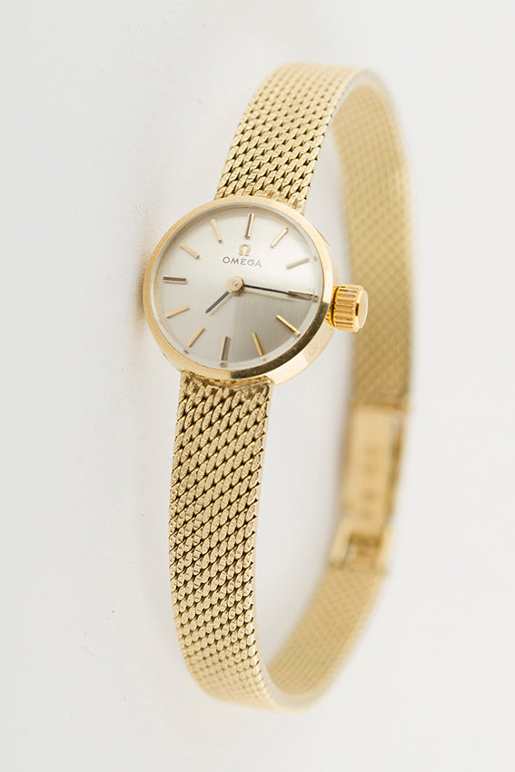Gold Omega ladies wristwatch