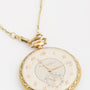Old gold pocket watch IWC with gold watch chain
