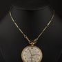 Old gold pocket watch IWC with gold watch chain