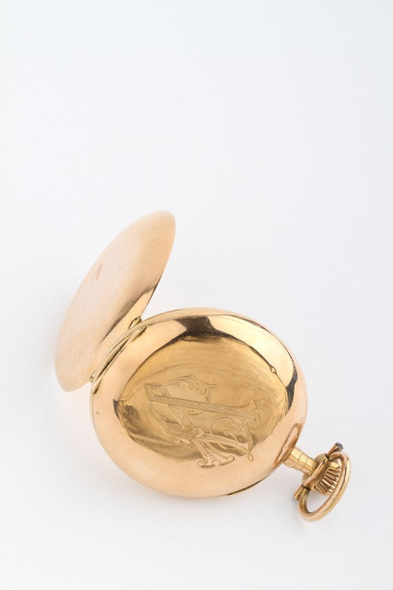 Gouden savonette zakhorloge