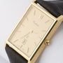 Gold Certina watch (quartz) on leather strap