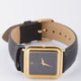 Gold Ebel watch on leather strap