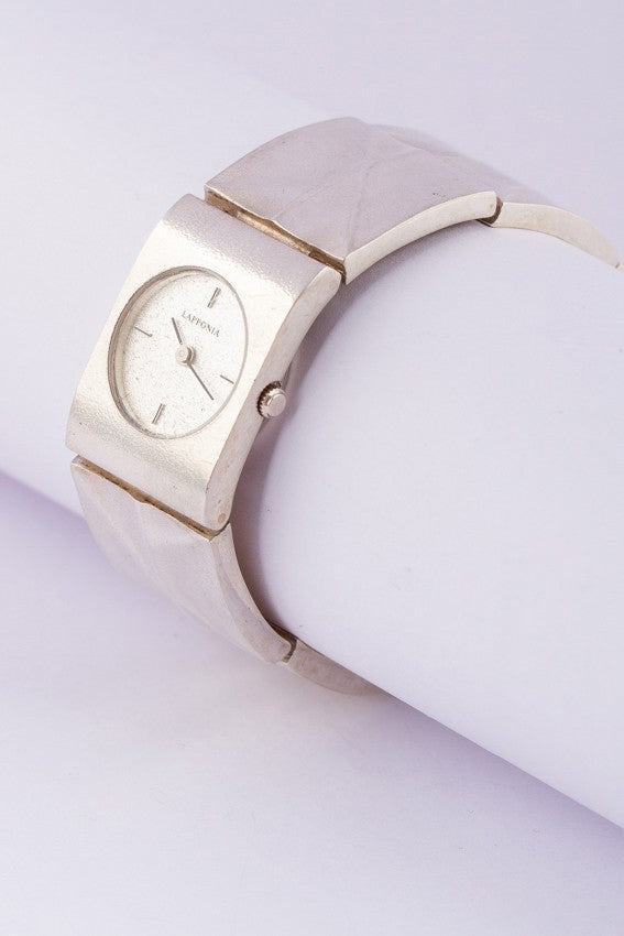 Silver watch from the Lapponia brand