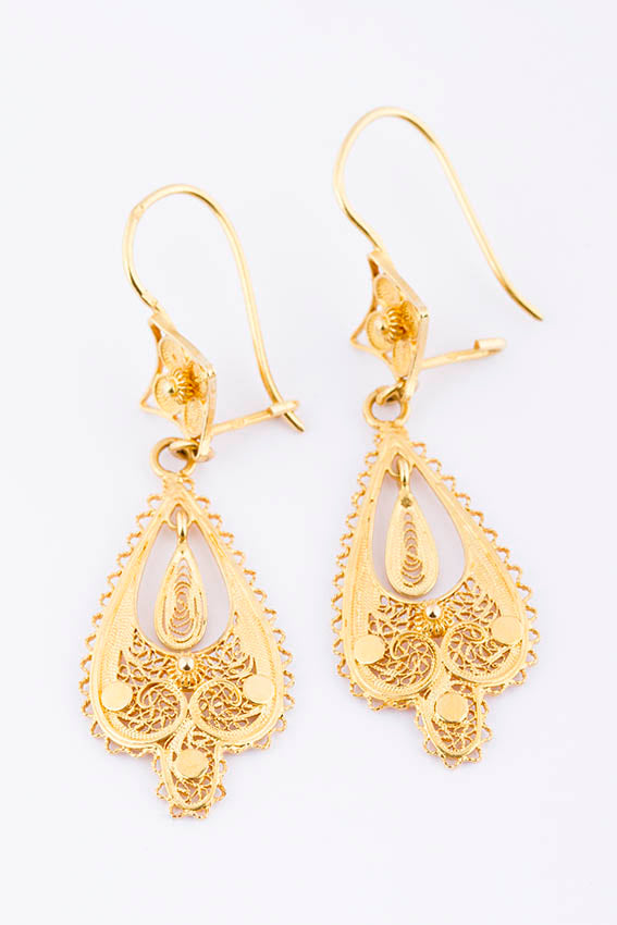 Portugese filigrain oorhangers