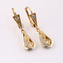 Antieke gouden Art Déco hangers met diamant