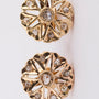 Antieke gouden oorknoppen met diamant