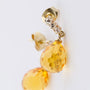 Oorhangers met diamant en citrien