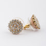 9 krt. entourage oorknoppen met briljanten