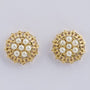 Gold earrings with pearls