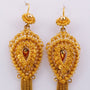 Gold filigree traditional costume earrings