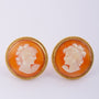 Schelp camée oorknoppen