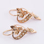 Antique gold earrings with pearls