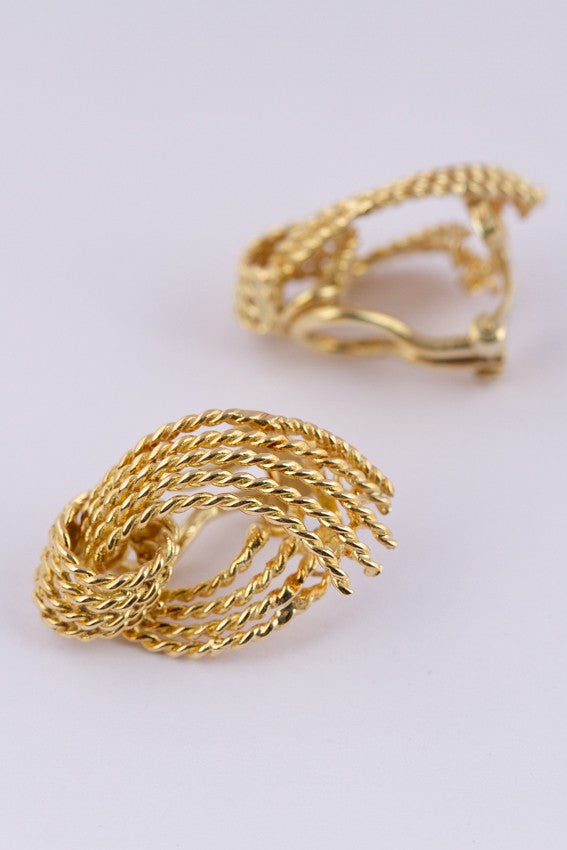 Paar gouden oorclips