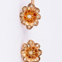 Antique gold entourage earrings with pearls