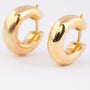 Solid gold earrings