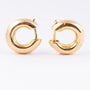 Solid gold earrings